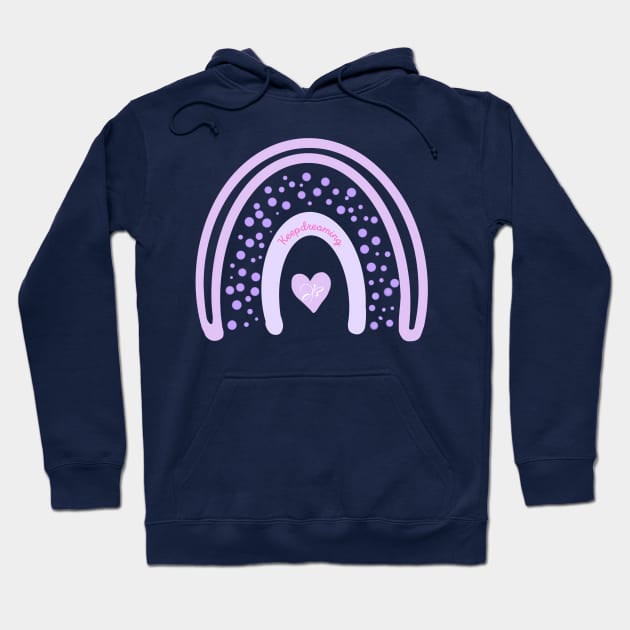 Keep Dreaming Rainbow Hoodie by StuffWeMade